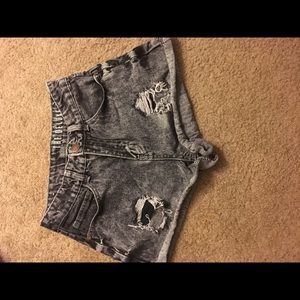 Denim shorts